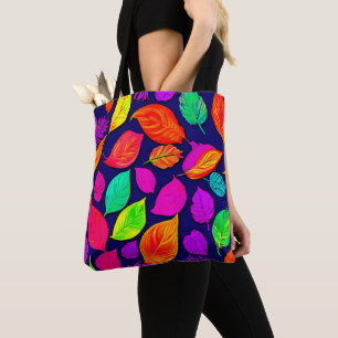 Colorful fall leaves Artwork Tote Bag