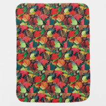 Colorful fall leaves for baby: