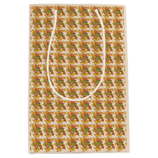 Colorful Fall Leaves for Thanksgiving Original Art Medium Gift Bag