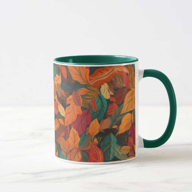 Colorful Fall Leaves  Mug (Right)