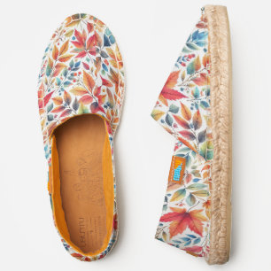 Colorful Fall Leaves on White Zazzle Afridrilles