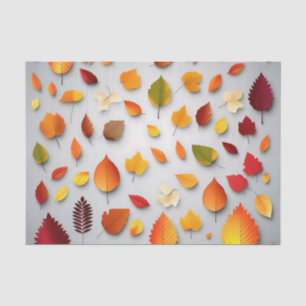 Colorful Fall Leaves Tissue Paper