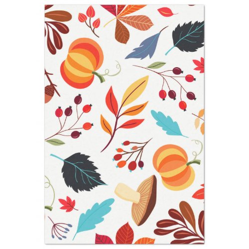 Colorful Fall Leaves Tissue Paper