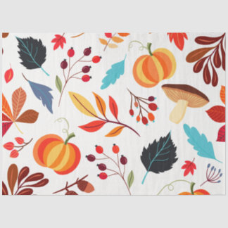 Colorful Fall Leaves Tissue Paper