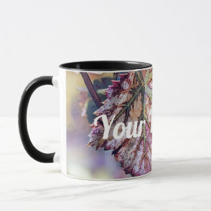 Colorful Fall leaves with fall colors watercolor Mug
