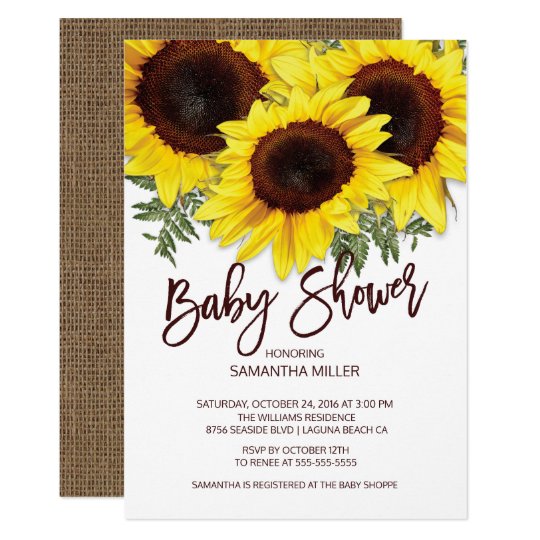 Colorful Fall Sunflowers Neutral Baby Shower Invitation Zazzle Com Colorful Fall Sunflowers Neutral Baby Shower Invitation Zazzle Com