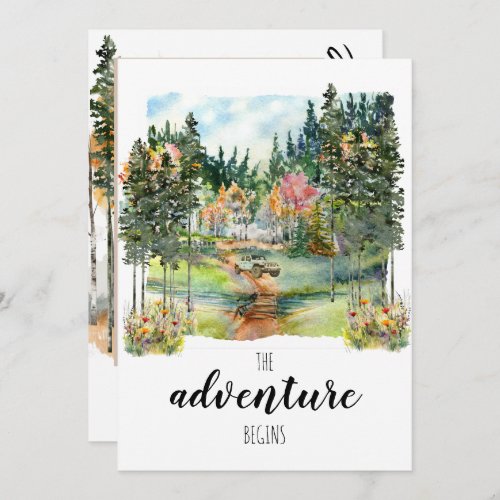 Colorful FallThe Adventure Begins_Save the Date Invitation
