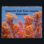 Colorful Fall Tree Leaves Calendars Blue Sky Art<br><div class="desc">CALENDARS Colorful Nature Fall Tree Leaves, Bright AUTUMN Calendars, FALL ART Calendar, Red & Orange Autumn Leaves Gift Calendars, Christmas Gifts, OFFICE Calendars, Fall Trees Wall Calendars, Blue Sky Landscapes. BASLEE TROUTMAN FINE ART COLLECTIONS. Bookmark this site for great gift ideas all year! GETTING A GIFT? COMBINE several products. Calendars,...</div>