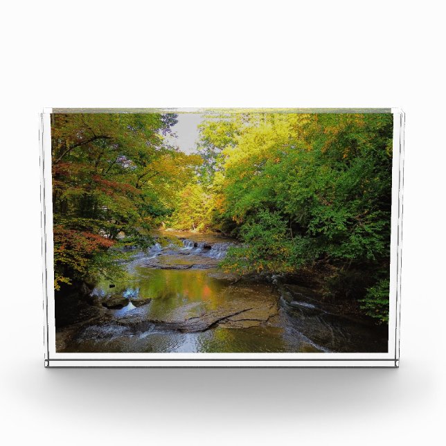 Colorful Fall Waterfall  Photo Block (Front)