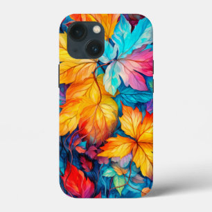 Colorful Fallen Autumn Leaves iPhone 13 Mini Case