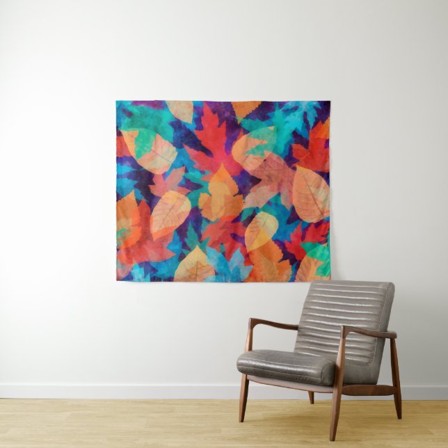 Colorful Fallen Leaves Tapestry (In Situ (Horizontal))