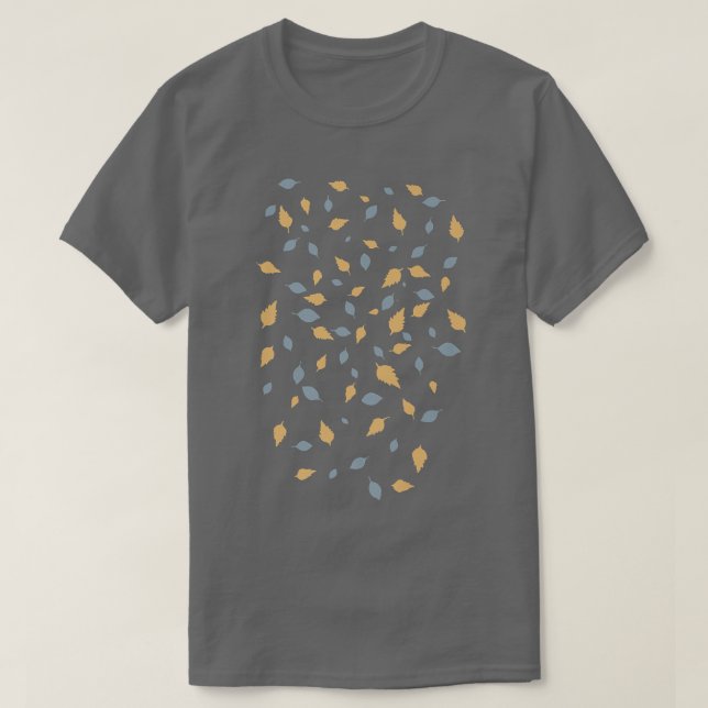 Colorful falling leavesautumn motif T-Shirt (Design Front)