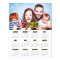 Colorful family photo 2026 calendar