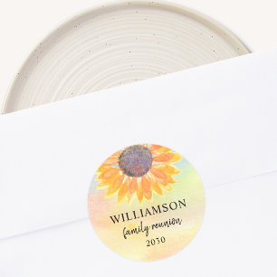 Colorful Family Reunion  Classic Round Sticker