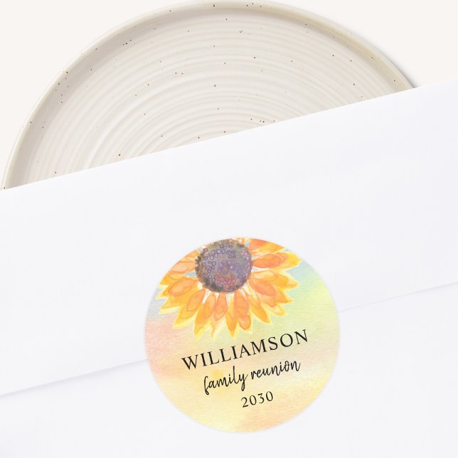 Colorful Family Reunion  Classic Round Sticker (Creator Uploaded)