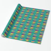 Colorful Fancy Fish Wrapping Paper