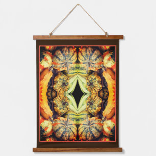 Colorful Fancy Gourds Close Up Abstract Hanging Tapestry