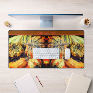 Colorful Fancy Gourds Close Up Personalized Desk Mat