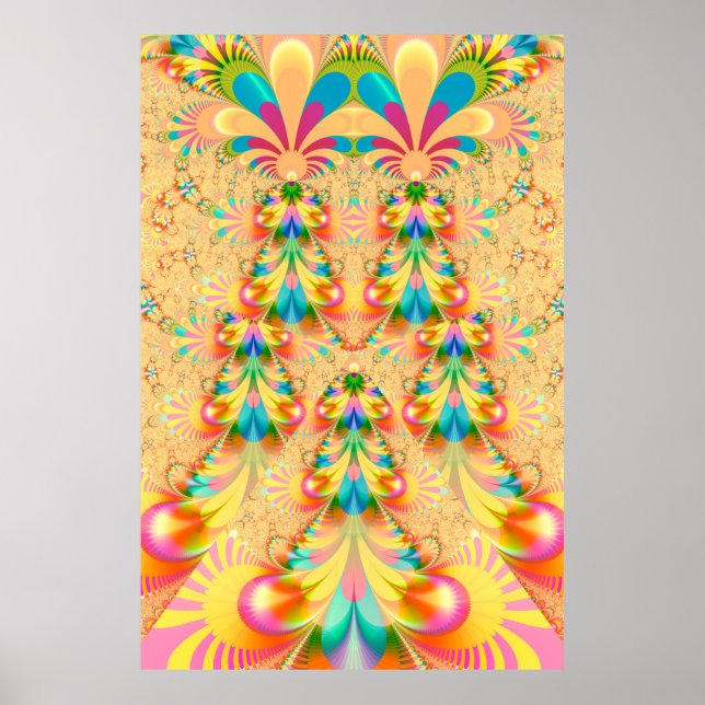 Colorful fanned design poster (Front)
