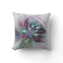 Colorful Fantasy Abstract Modern Art Flower Name