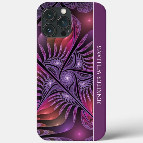 Colorful Fantasy Abstract Modern Fractal Art Name iPhone 13 Pro Max Case