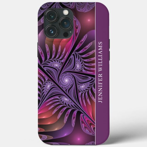 Colorful Fantasy Abstract Modern Fractal Art Name iPhone 13 Pro Max Case