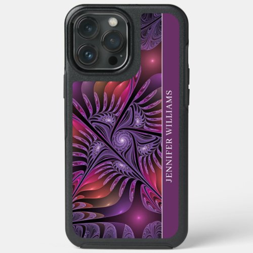 Colorful Fantasy Abstract Modern Fractal Art Name iPhone 13 Pro Max Case