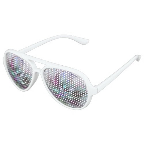 Colorful Fantasy Abstract Modern Fractal Flower Aviator Sunglasses