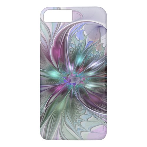 Colorful Fantasy Abstract Modern Fractal Flower iPhone 8 Plus7 Plus Case