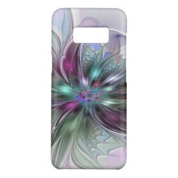 Colorful Fantasy Abstract Modern Fractal Flower Case-Mate Samsung Galaxy S8 Case
