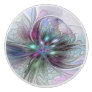 Colorful Fantasy Abstract Modern Fractal Flower Ceramic Knob