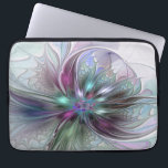 Colorful Fantasy Abstract Modern Fractal Flower Laptop Sleeve<br><div class="desc">Colorful and magical.
Design for your laptop sleeve and more.</div>