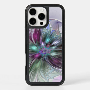 Colorful Fantasy Abstract Modern Fractal Flower iPhone 16 Pro Max Case