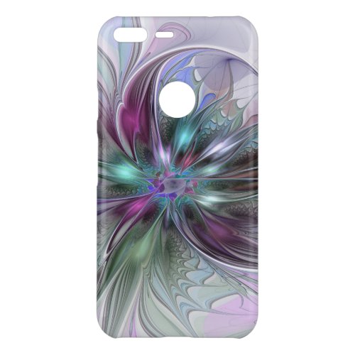 Colorful Fantasy Abstract Modern Fractal Flower Uncommon Google Pixel XL Case