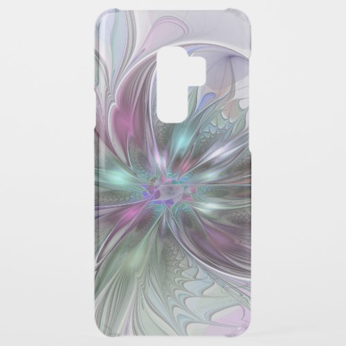 Colorful Fantasy Abstract Modern Fractal Flower Uncommon Samsung Galaxy S9 Plus Case