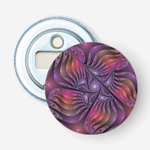 Colorful Fantasy Abstract Trippy Purple Fractal Bottle Opener