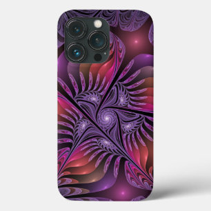 Colorful Fantasy Abstract Trippy Purple Fractal iPhone 13 Pro Case