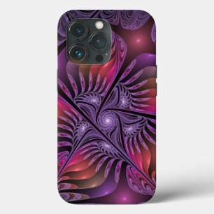 Colorful Fantasy Abstract Trippy Purple Fractal iPhone 13 Pro Case