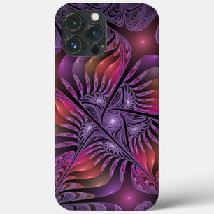 Colorful Fantasy Abstract Trippy Purple Fractal iPhone 13 Pro Max Case
