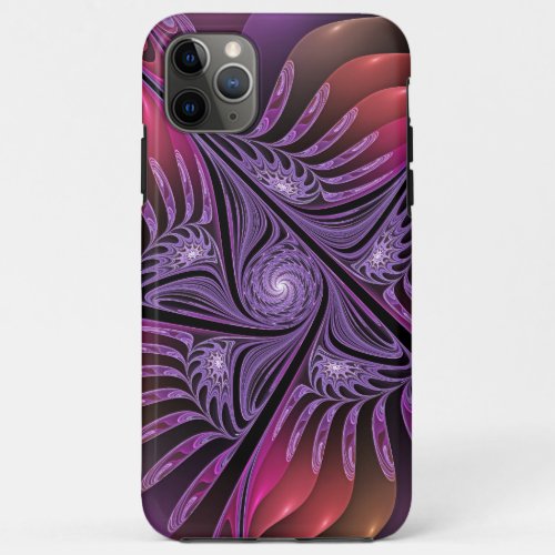 Colorful Fantasy Abstract Trippy Purple Fractal iPhone 11 Pro Max Case