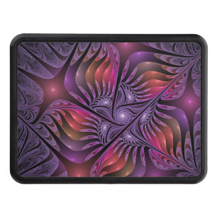 Colorful Fantasy Abstract Trippy Purple Fractal Hitch Cover
