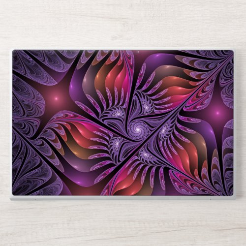 Colorful Fantasy Abstract Trippy Purple Fractal HP Laptop Skin