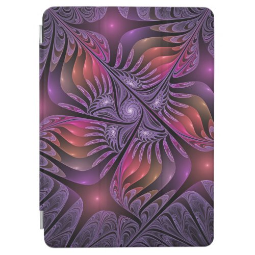 Colorful Fantasy Abstract Trippy Purple Fractal iPad Air Cover