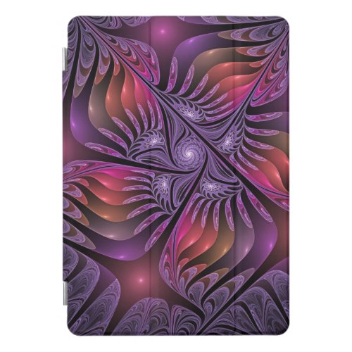 Colorful Fantasy Abstract Trippy Purple Fractal iPad Pro Cover