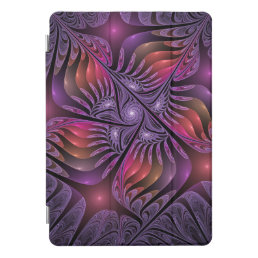 Colorful Fantasy Abstract Trippy Purple Fractal iPad Pro Cover
