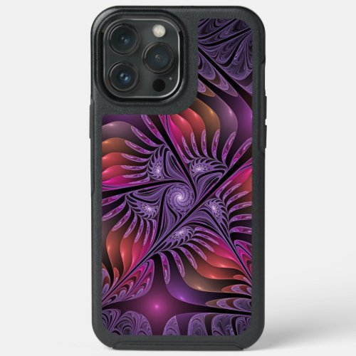 Colorful Fantasy Abstract Trippy Purple Fractal iPhone 13 Pro Max Case