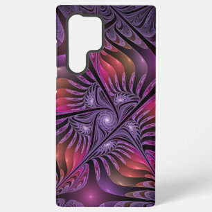 Colorful Fantasy Abstract Trippy Purple Fractal Samsung Galaxy S22 Ultra Case