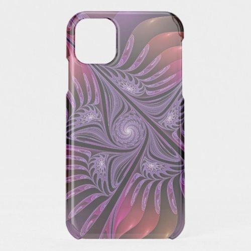 Colorful Fantasy Abstract Trippy Purple Fractal iPhone 11 Case