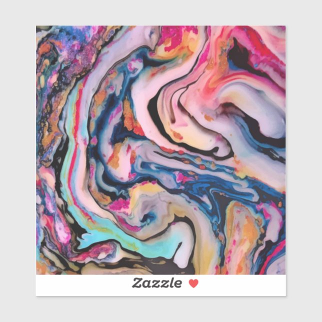 Colorful Fantasy Abstraction Sticker (Sheet)