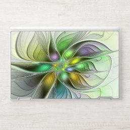 Colorful Fantasy Flower Modern Abstract Fractal HP Laptop Skin